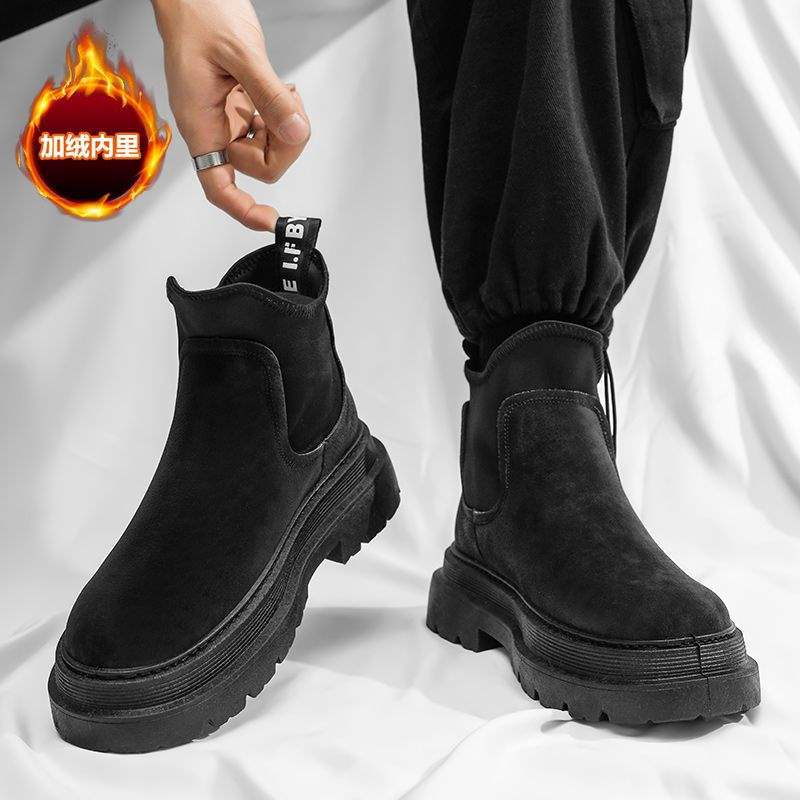 2025 Autumn Winter Luxury Men Oxfords Boots British Designer New Business Vintage Chelsea Boots Male Classic Slip On Ankle Boots