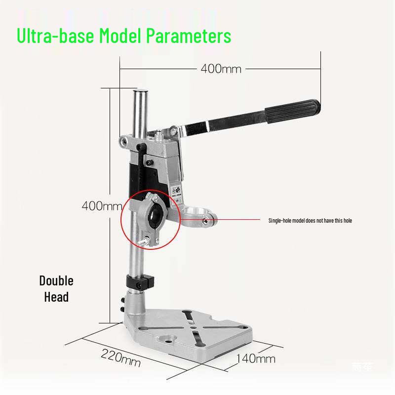 Compact Multifunctional Drill Stand for Electric & Hand Drills – Industrial Grade Workbench Accessory