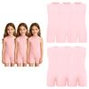 3Pcs Kids Special Needs Adaptive Jumpsuit Round Neck Sleeveless Back Invisible Zipper Solid Color for Easy Dressing Daily Care