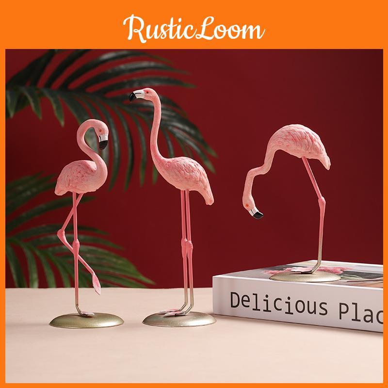 Resin Art Flamingo Sculpture For Home Office Desk Decoration Gift For Colleagues
