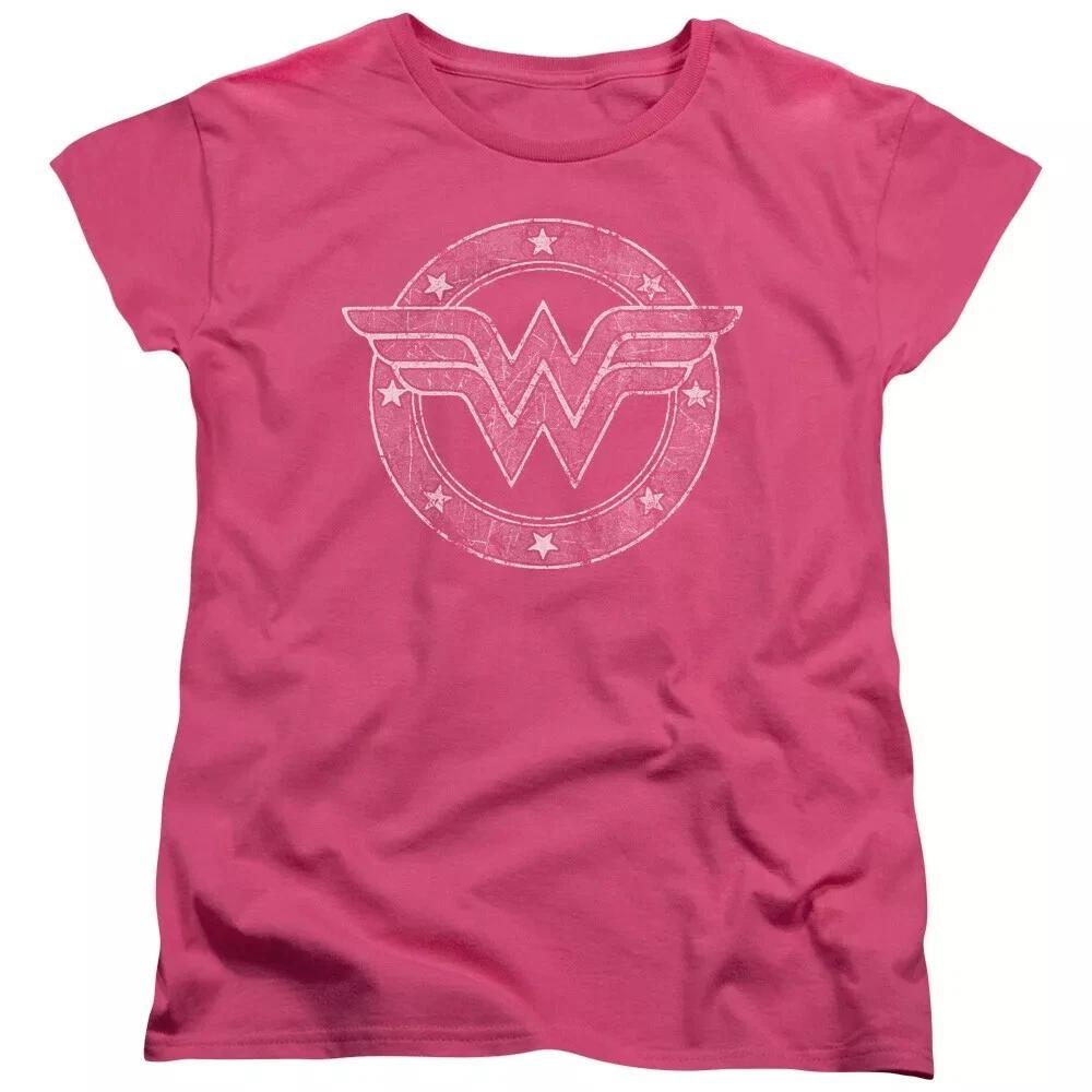 Wonder Woman  Tattered Emblem  Women s T-Shirt S