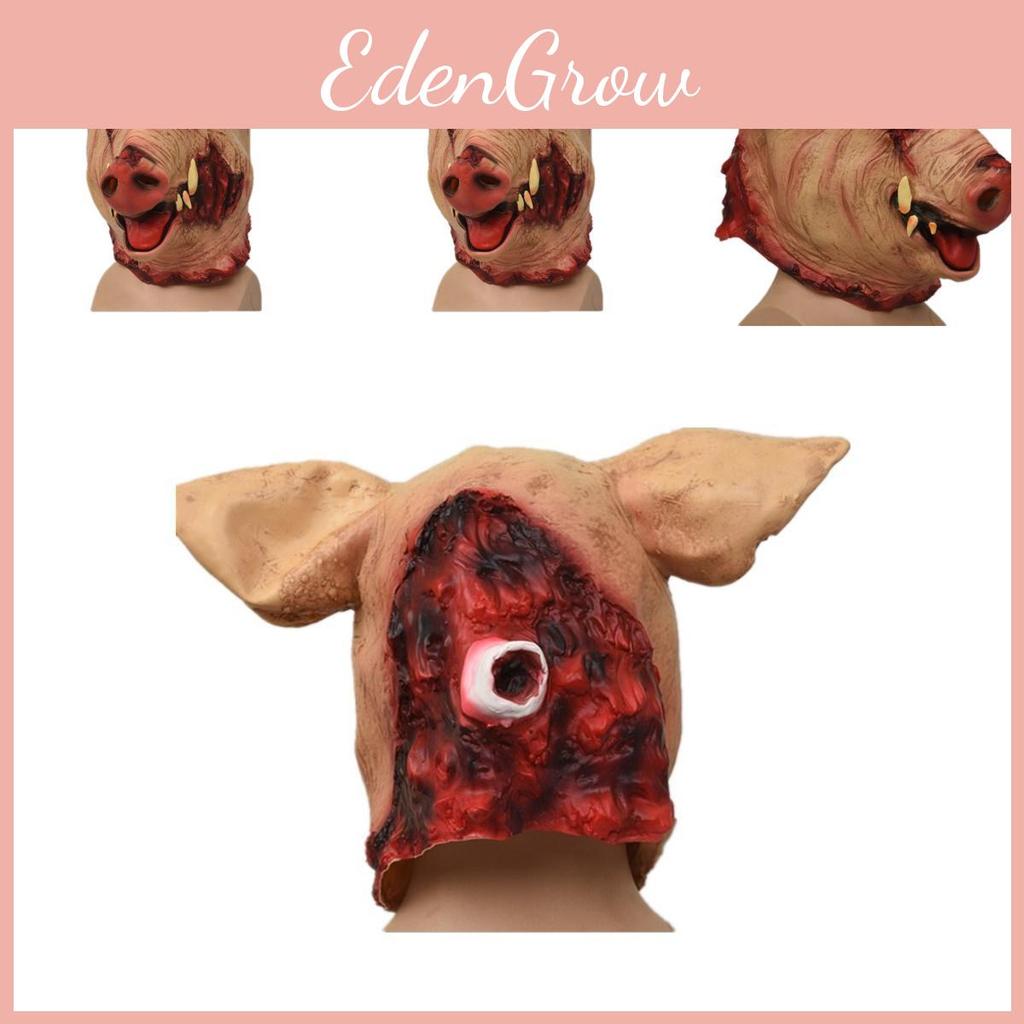 Funny Wild Boar Head Mask For Halloween Party Unique Latex Animal Costume Accessory