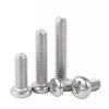 304 Stainless Steel Phillips Round Pan Head Screw Bolt M6 M8 M10 Cross Extension Screw For Furniture Switch Socket Screw