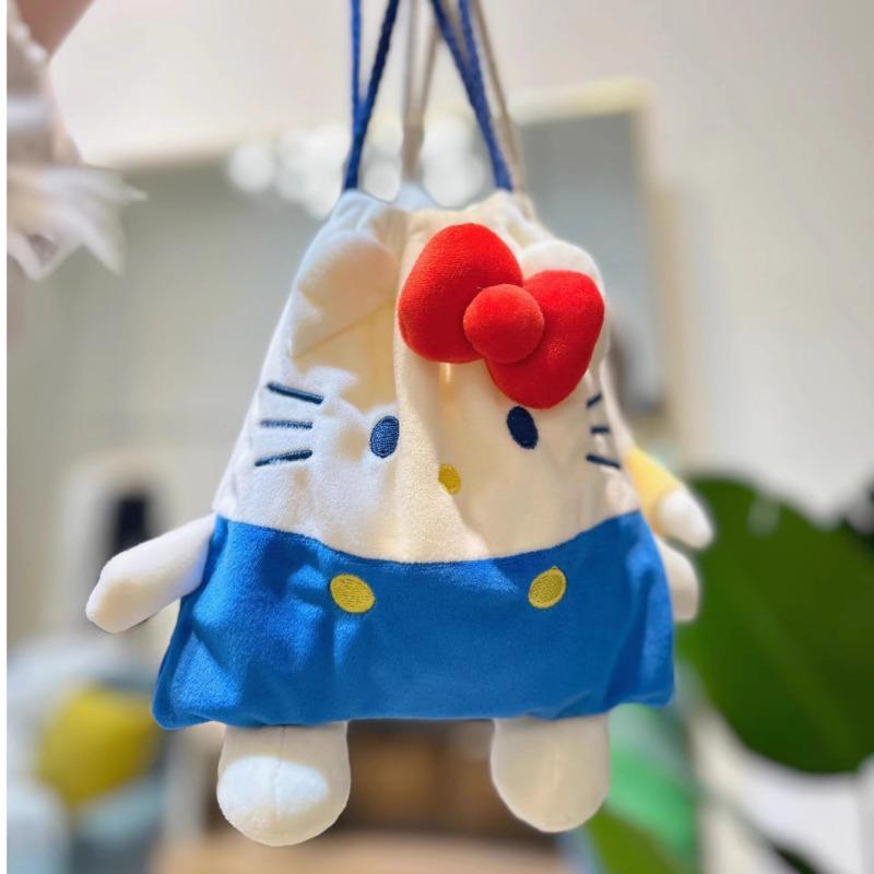

** My Melody Pochacco Cartoon Cute Girly Heart Plush Drawstring Storage Coin Purse Small Portable Makeup Storage Bag