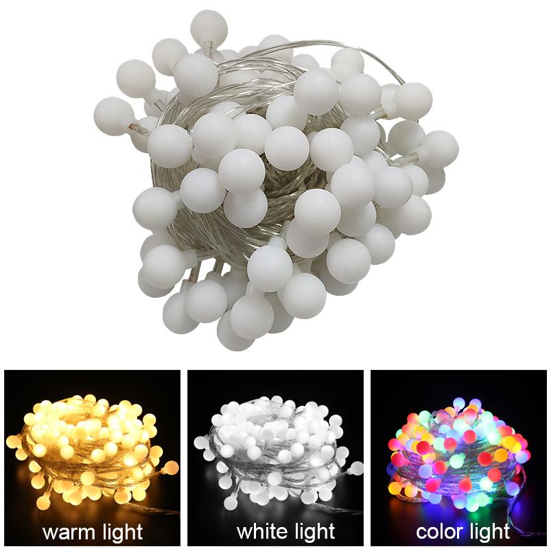 10M 6M 3M 1.5M Battery Power Ball LED String Lights Garland Lights Outdoor Lamp Wedding Garden Fairy Lights Christmas Decoration