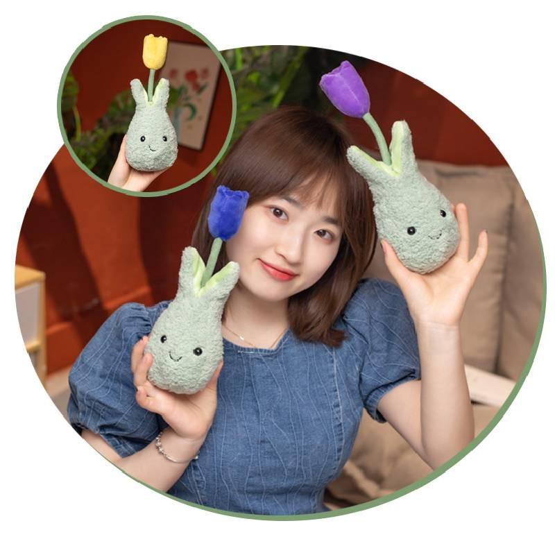 Tulip Succulent Adorable Plushie Toy Cute Cartoon Plant Kids Birthday Present