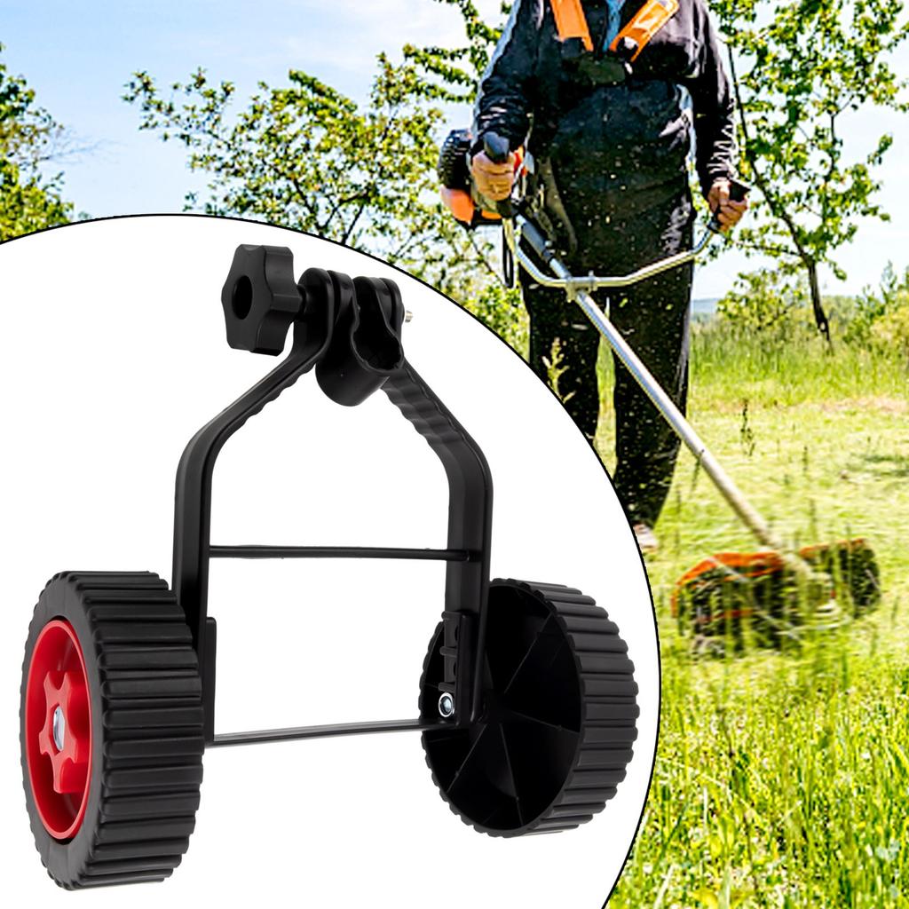 Universal-Metal String Trimmer Grass Eater Cutter Adjustable-Support-Wheels-Set