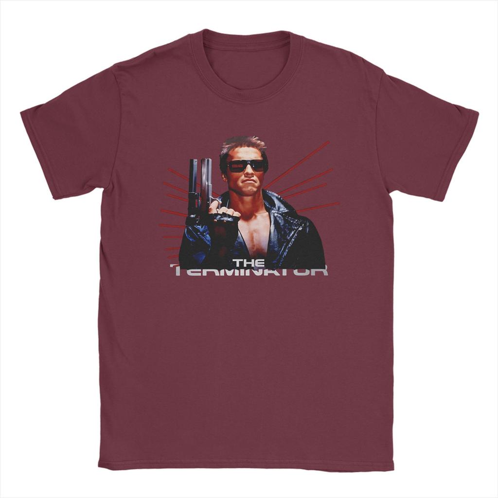 Movie Terminators Cotton T-Shirt For Men Summer Aesthetic T-Shirts Crew Neck Harajuku Tee Shirt Oversized Design Tops