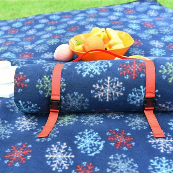 Waterproof Outdoor Camping Picnic Mat with Double-Sided Velvet and Aluminum Film