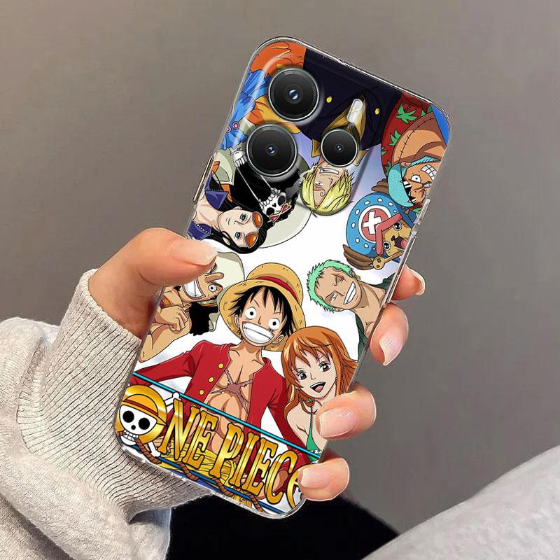 Hot One Anime P-Piece Case For Xiaomi Redmi Note 15 14 13 12 11 10 Pro Plus Cover For Redmi 15C 15 14C 13C 12C Clear Phone Cases