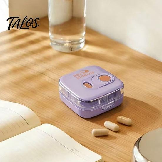 Portable Pill Box, 8 Compartment Travel Pill Organizer, Sealing Waterproof Dustproof Medicine Case, for Daily Supplements And Medication