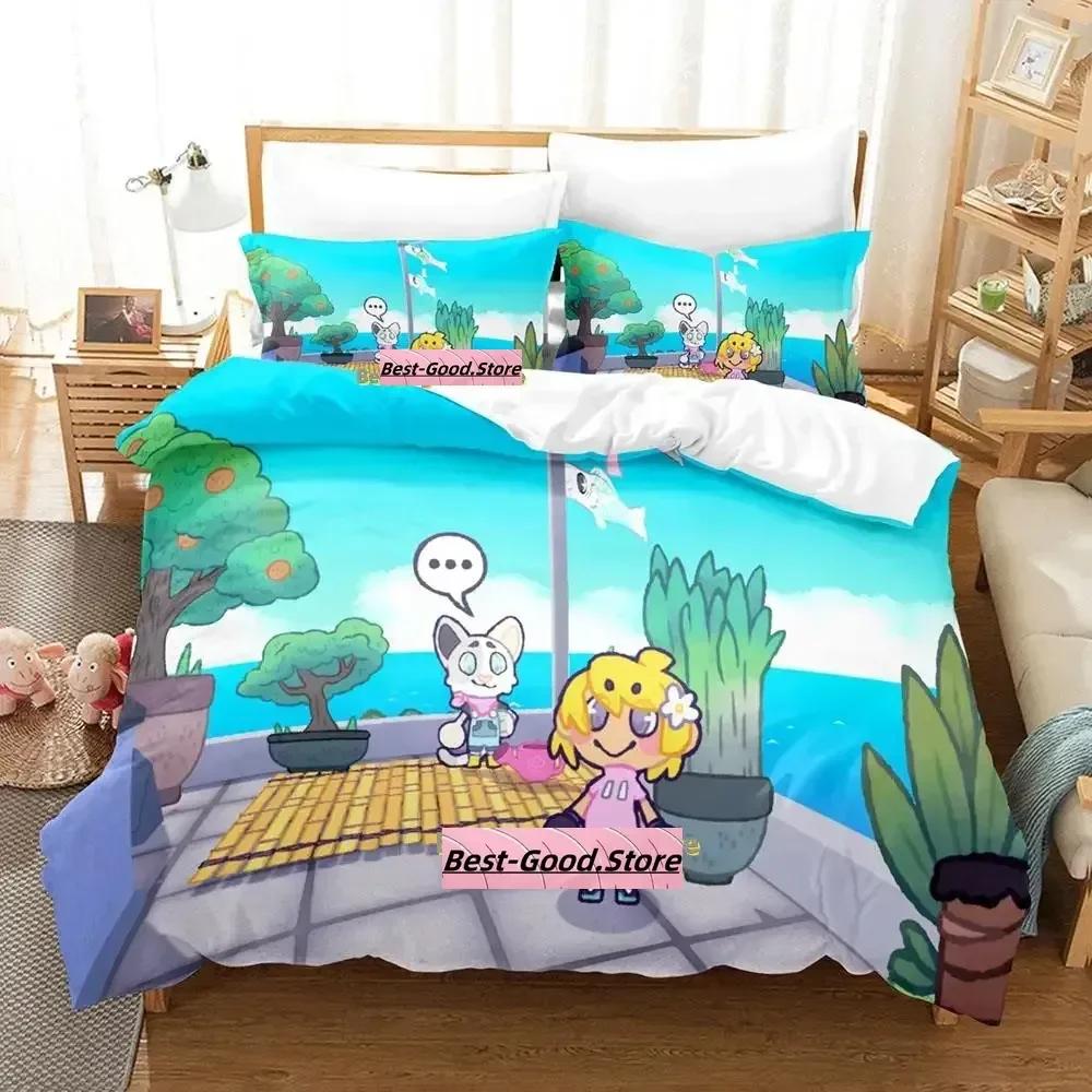 Här kommer Niko! Sängklädesset Enkelt Twin Full Queen King Size Sängset Vuxen Barn Sovrum Påslakanset Anime parure de lit Säng