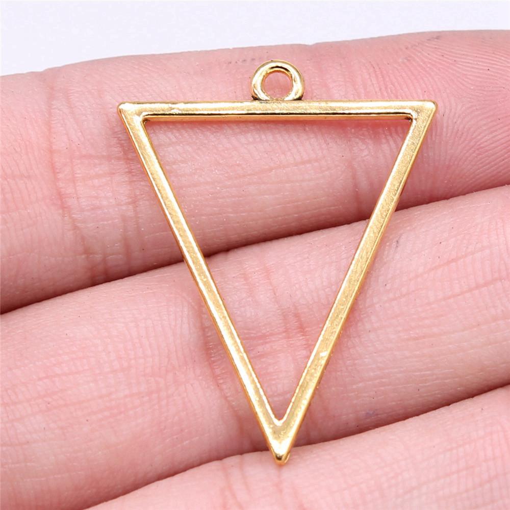 

Geometric Openwork Resin Abstract Charm Antique Bronze Zinc Alloy Jewelry Making Supplies DIY Making Necklace Pendants A66-10pcs-34x25mm