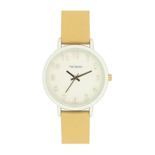

Tea Spoon Women s Color Casual Watch H04722A-1 YE Yellow