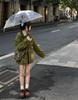 2025 Playful Green Embroidered Denim Jacket - Spring/Autumn Retro Style | Free Shipping