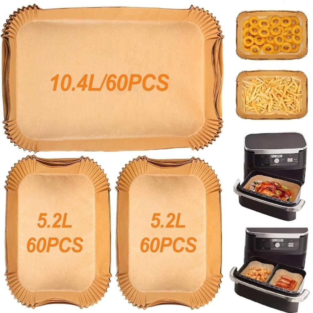 New Disposable Baking Paper Waterproof Heat-Resistant Parchment Paper Non-Stick Oil-Proof Air Fryer Paper Grill Accessories