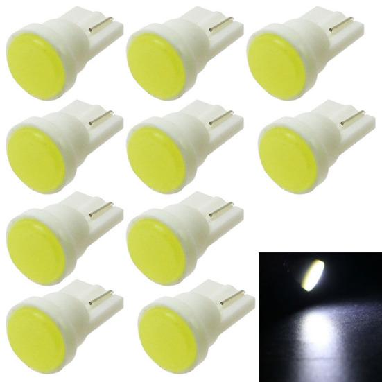 

10 шт. 12 В T10 W5W автомобильный светодиодный фонарь для клиновой двери, боковой фонарь для приборов белый