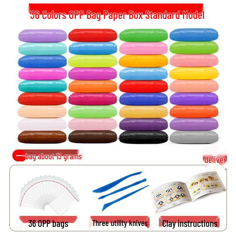 

Глина без запаха для детей - Набор космического пластилина 24 цвета для детского сада (36 штук)