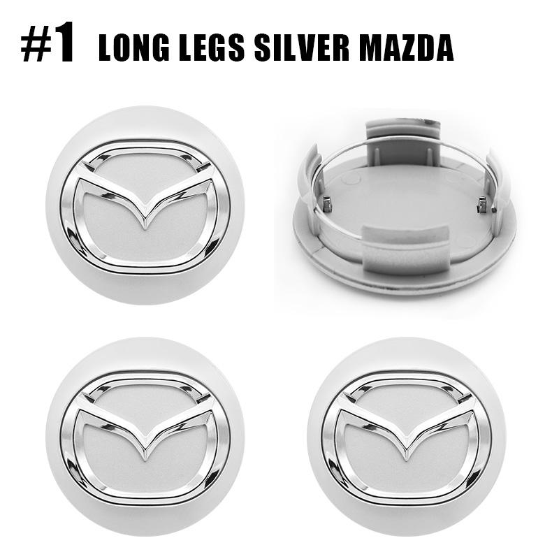 4 Stück 56mm Radnabenabdeckungen für Mazda 3 5 6 323 626 RX-8 MX-5 Atenza Axela CX-4 Fahrzeugkappe Aufkleber Abzeichen Abdeckungen