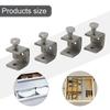 2/4Pcs Stainless Steel C-Clamp Jaws Corrosion-Resistant Rust-Proof Adjustable Positioning Screw For Desk Fixed Holders