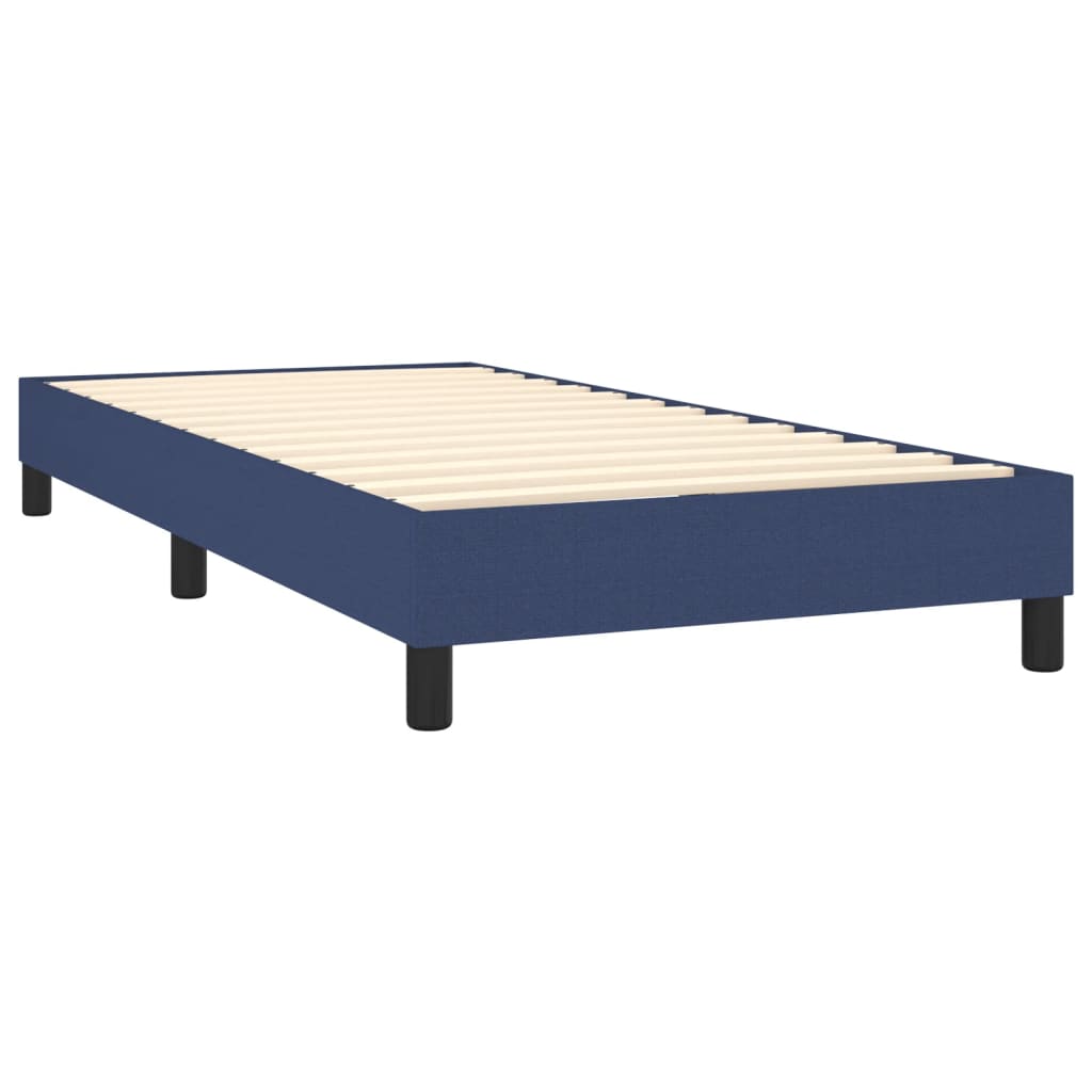 Vidaxl Bed Frame Without Mattress Blue 90X200 Cm Fabric