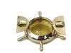 Brass Antique Nautical Wheel Design Ashtray for Couple (Gold 5-inch) Cigar Astra
