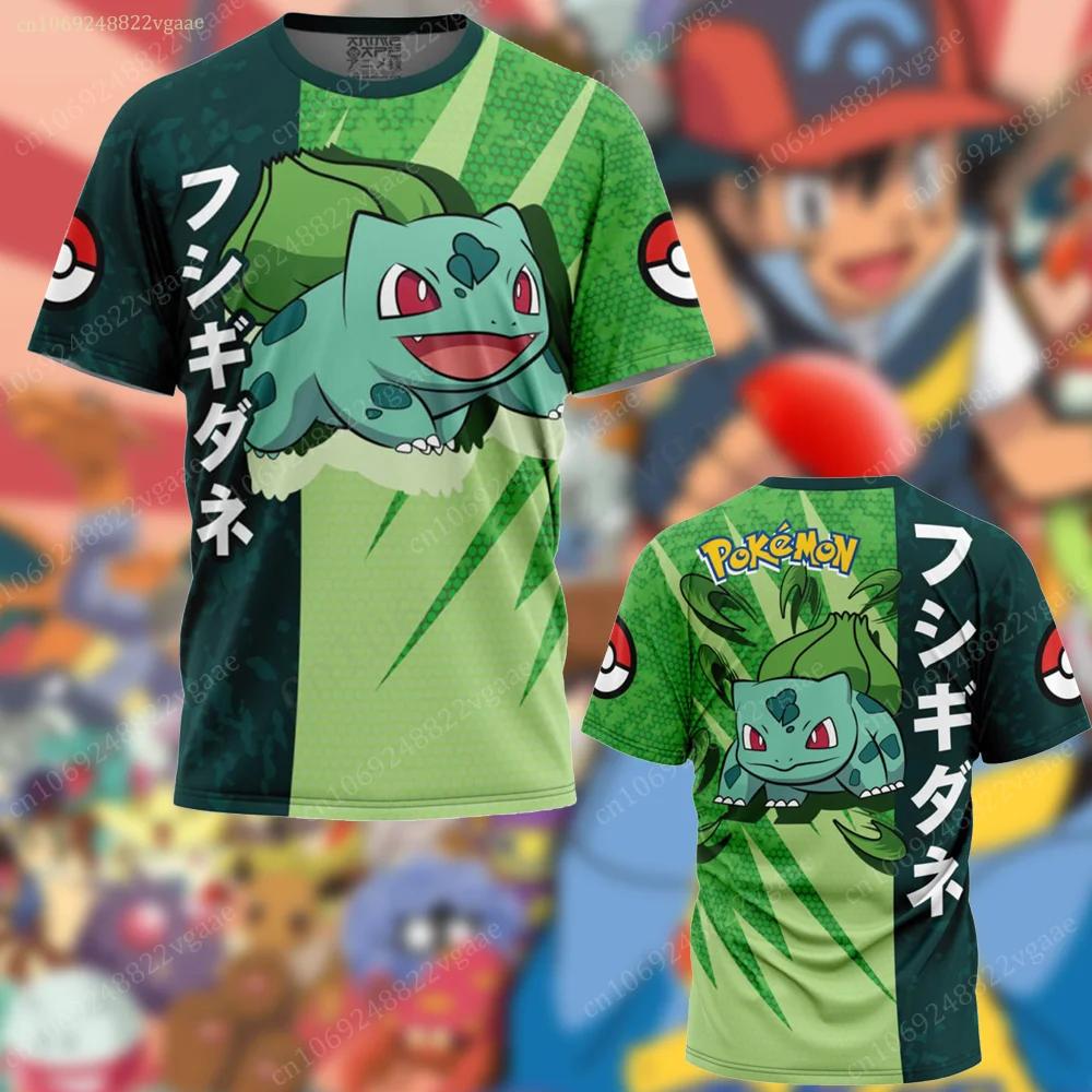 Summer Pikach T Shirt Kids  Pokemon Tshirt Girls Boys Short Sleeve Cartoon Tee Tops