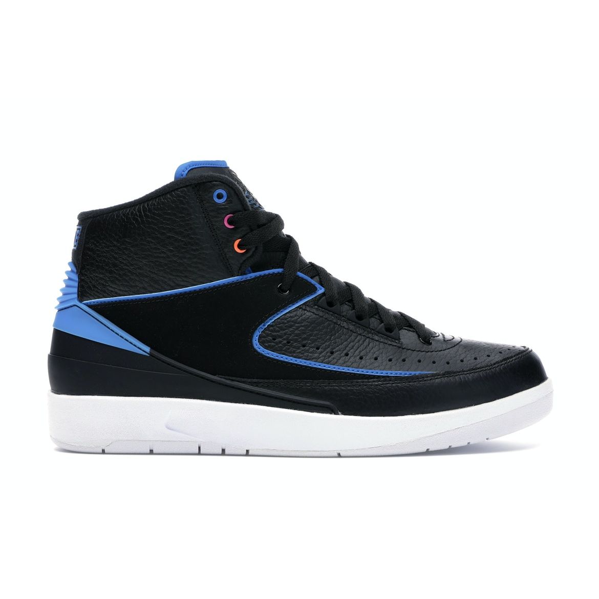 

Мужские кроссовки Air Jordan 2 Retro Radio Raheem черные огненно-розовые-фото-синие-атомные-оранжевые 834274-014