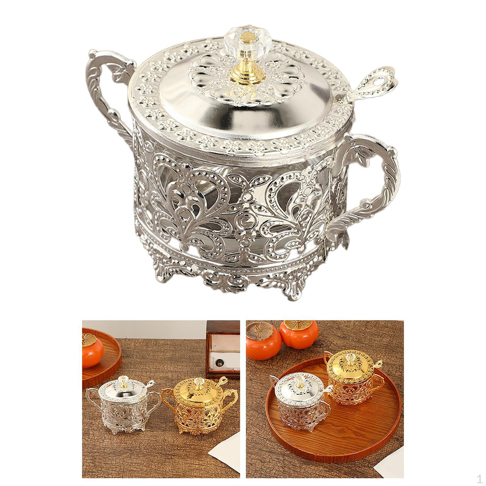 

Банка для конфет, контейнер для шоколада, сахарница, горшок для приправ для вечеринки, кухонные принадлежности для дома серебряный