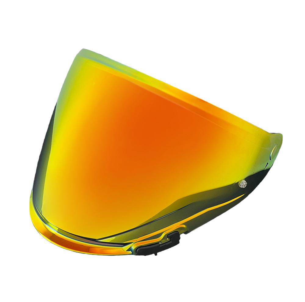 OF603 Motorcycle Helmet Visor: Compatible with OF603 Half Helmet, UV Protection, Plated Mirror Surface for Day & Night Use
