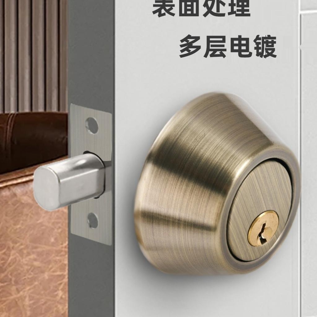 Home Door Gate Single Cylinder Deadbolt Chrome Stainless Steel Dead Bolt Door Lock