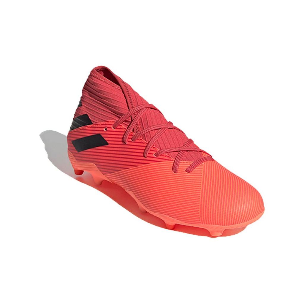 Adidas Nemeziz 19.3 Round Toe Comfortable FG (Rubber Long Stud) Slip Resistant Durable Soccer Shoes Men Soccer Shoes Red EH0300