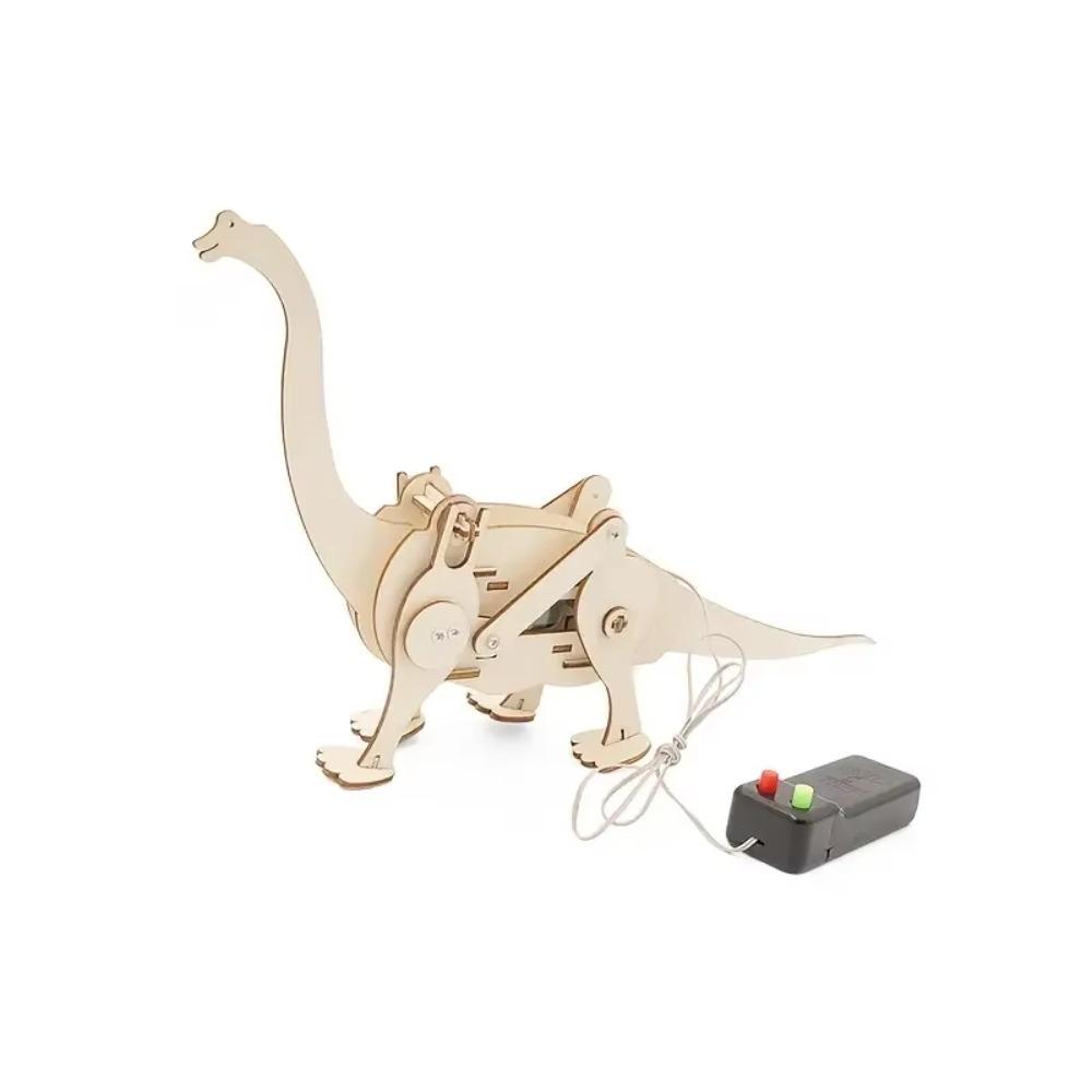 1/4PCS Dinosaur STEM Toys for Kids 3D Wooden Puzzle Model Robot Model Kit DIY Educational Science Building STEM Projects Gift