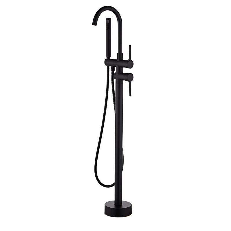 Handon Floor-Standing Bathtub Faucet with Shower