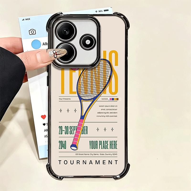 Tennis Sport Soft Phone Case For Xiaomi Poco X7 X8 Pro Max X6 X5 X3 F8 Ultra F7 M8 M7 M5S Redmi 15C 15A 15 14C 13C 12C 13 12
