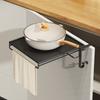 With Towel Rack Countertop Storage Rack Foldable Design Extension Storage  Cabinet Storage