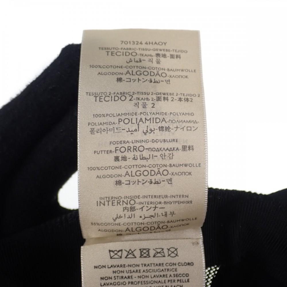 GUCCI  701324 4HAOY 1060 cap black cotton mens