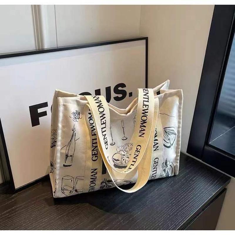 Women's Large Capacity Canvas Tote: Perfect for Summer Outings, Commutes, and Shopping