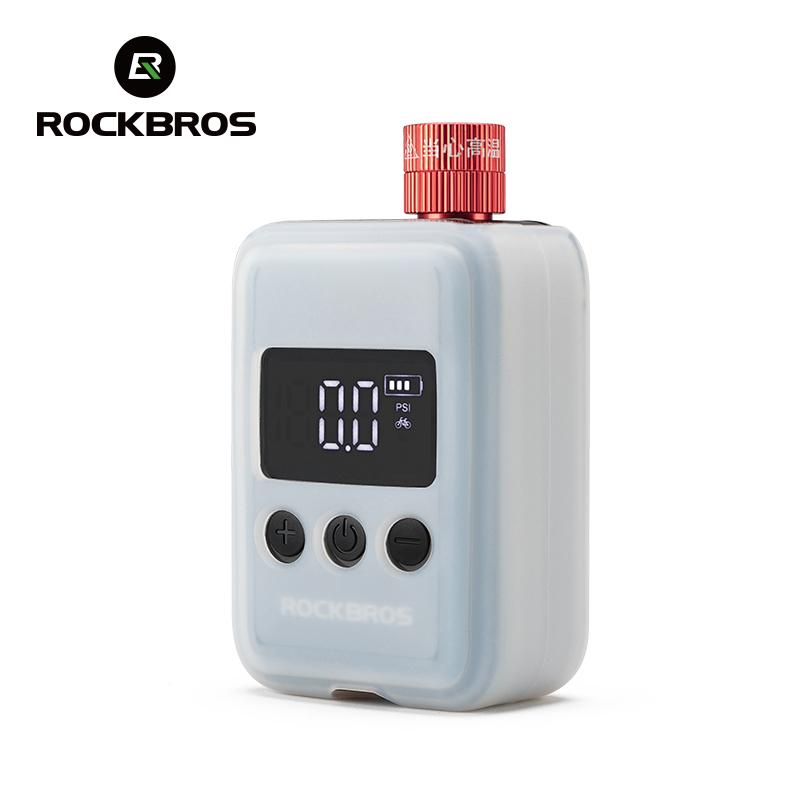 ROCKBROS Велосипедный насос 150PSI Портативный карманный электрический воздушный насос Клапан Шредера Преста MTB Перезаряжаемый компрессор Накачиватель шин HW-140