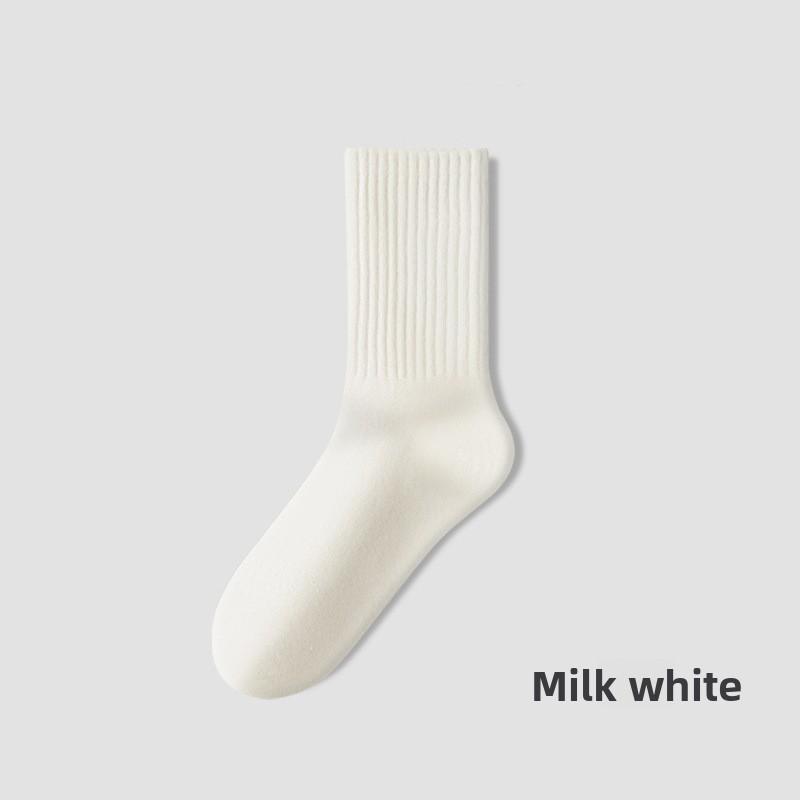 Damen Herbst und Winter Alle Arten von reiner Baumwolle Antibakteriell Deodorant Anti-Pilling Nahtlose Kniestrümpfe