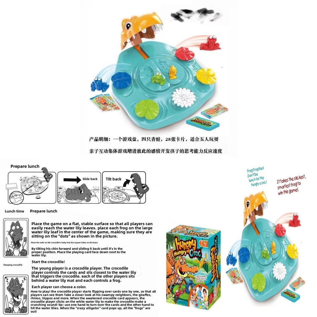 Hungry Croc Chomp Interactive Family Game With Plastic Materials For Kids Cognitive And Motor Skills Development