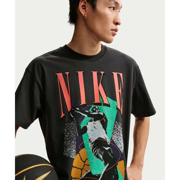 Nike Basketball Baumwolle Bedrucktes Muster Lockere Passform Kurzarm T-Shirt Herren Oberteile IH4132-010