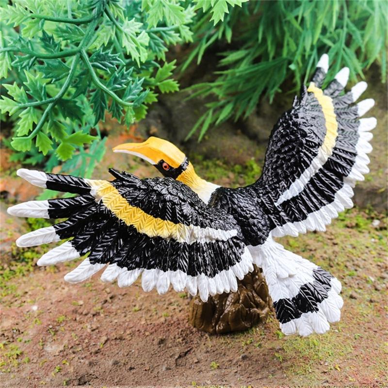 Realistic Toucan Figure Observation Display Static Model Statue Bird Figurine Playhouses Layout Kids Basket Stuffings