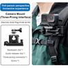2 In 1 Backpacks Belt Clip Adjustable Holder Quick Release Mount For Up to 26mm Diameter Selfie Sticks Camera Support