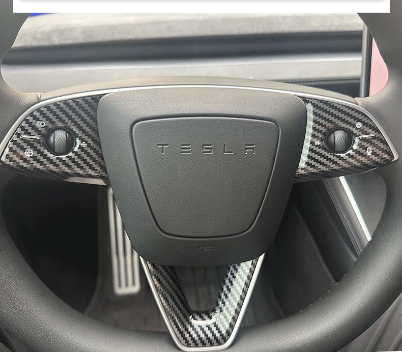 Protective Stickers for Tesla Model Y/3/YL Steering Wheel Buttons - Interior Upgrade
