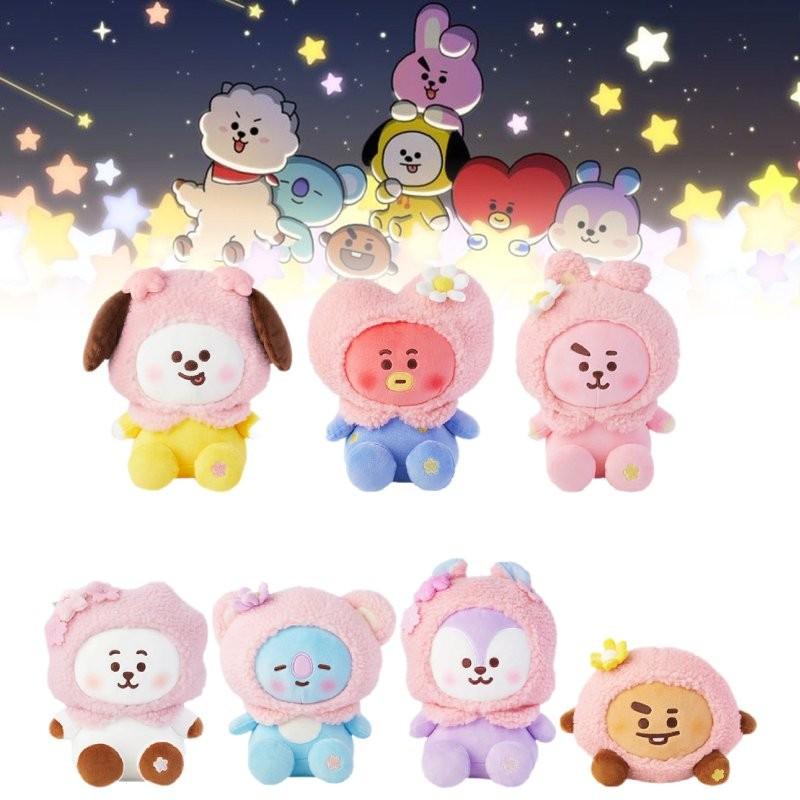 Adorable Korean Trendy Plush Doll Sakura Series Cute Cartoon Animal Figurine