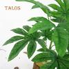 9 liści/1 szt. Sztuczna zielona roślina Fatsia liść symulacja Bonsai Home Decor dekoracja;