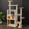 Solid Wood Multi-Level Cat Tree & Activity Center