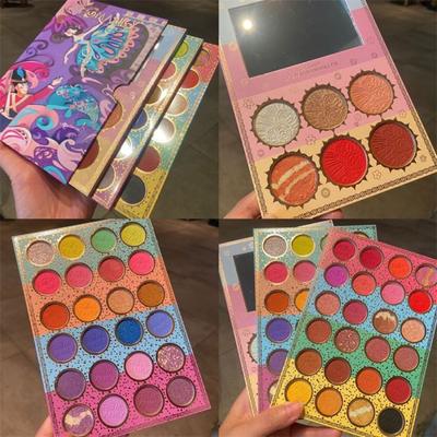Farbe Lidschatten-Palette 54 Farben Blau und Lila Cosplay Make-up Smoky Eye Perlglänzend Matt Konturierung All-in-one Palette