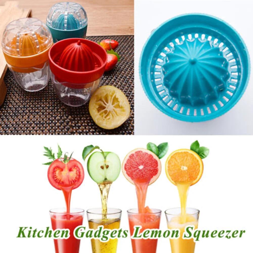 Portable Blender Manual Fruit Juicer Lemon Squeezer Machine With Pour Spout Multifunctional Orange Juicer Maker Kitchen Tools